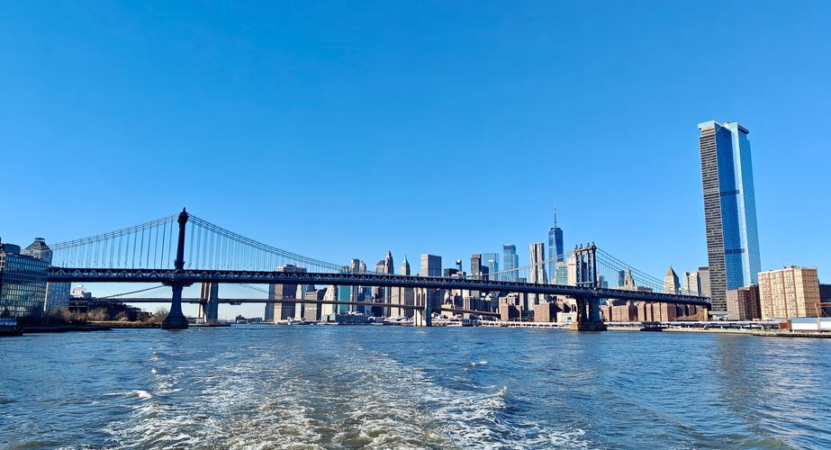 New York vanaf het water New York vanaf het water